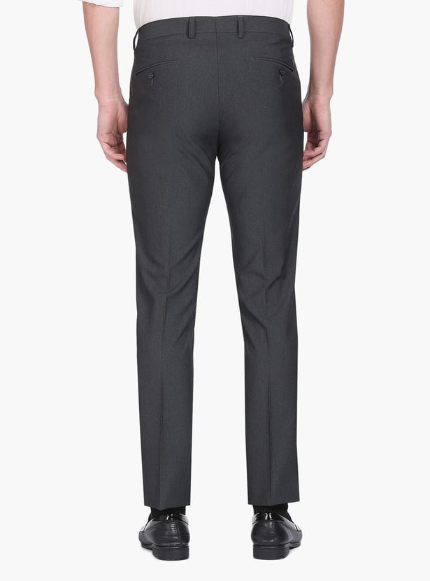ARROW Men Patterned Regular Fit Formal Trousers