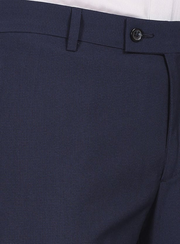 ARROW Men Solid Hudson Formal Trousers (Regular Fit)