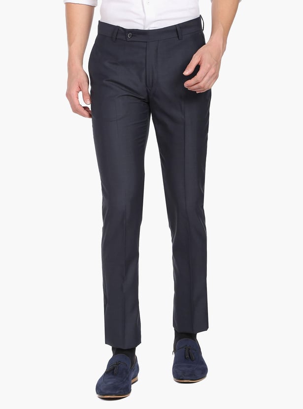 ARROW Men Checked Hudson Formal Trousers (Regular)