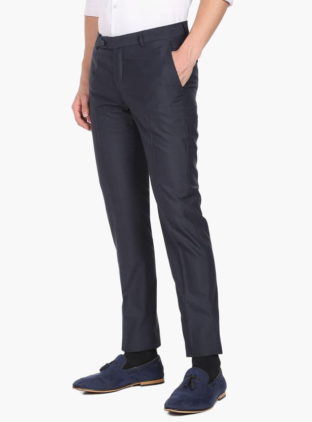 ARROW Men Checked Hudson Formal Trousers (Regular)