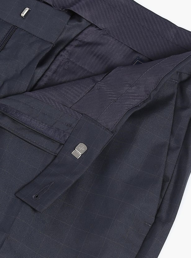 ARROW Men Checked Hudson Formal Trousers (Regular)