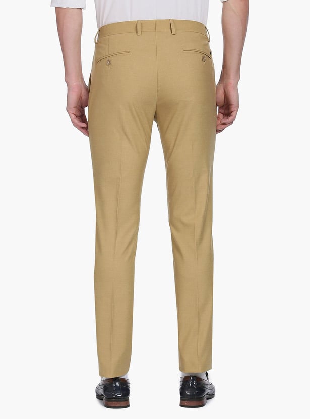 ARROW Men Solid Regular Fit Formal Trousers