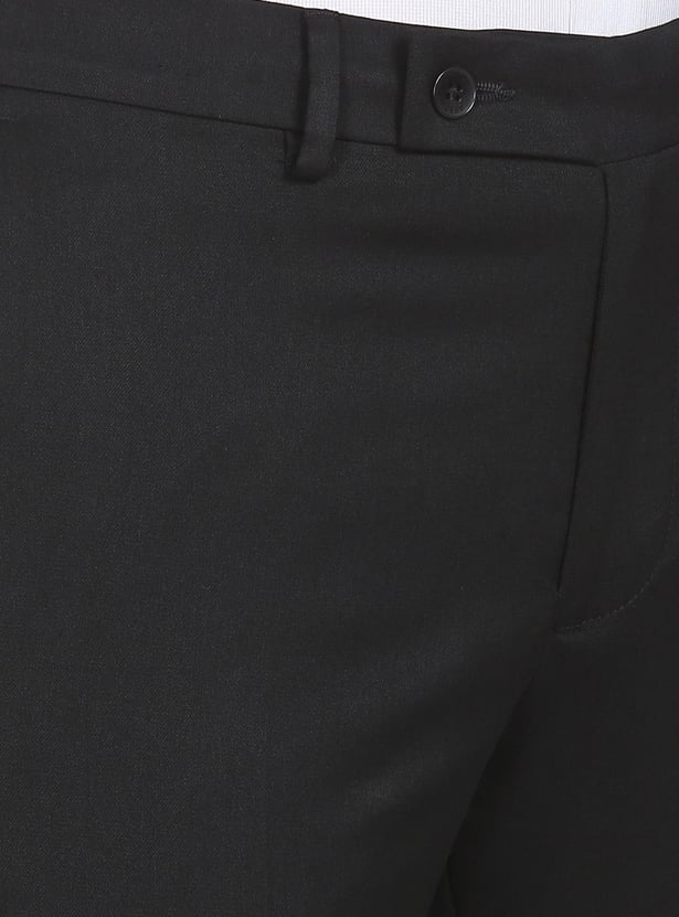 ARROW Men Solid Hudson Formal Trousers (Slim)