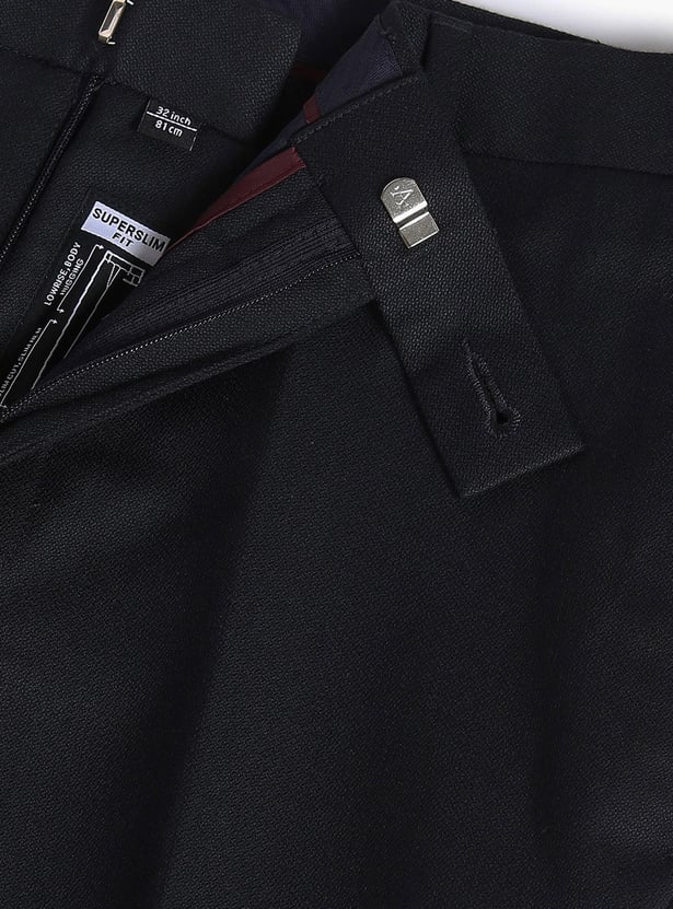 ARROW Men Solid Hudson Formal Trousers (Slim)