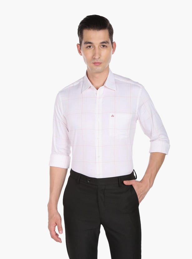 ARROW NEW YORK Men Checked Slim Fit Formal Shirt