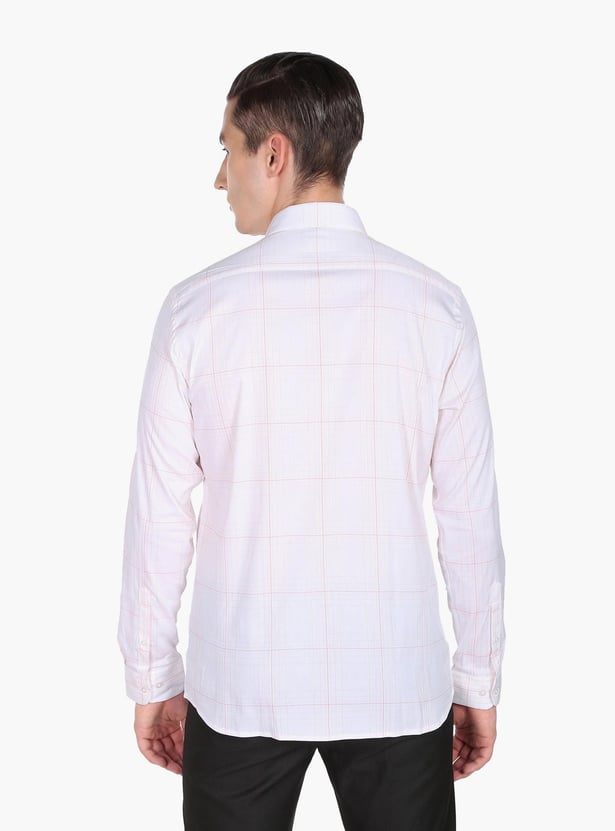 ARROW NEW YORK Men Checked Slim Fit Formal Shirt