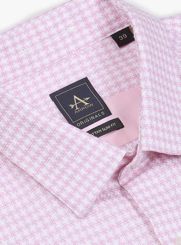 ARROW Men Geometrical Printed Slim Fit Formal Shirt
