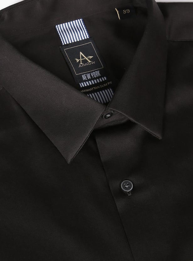 ARROW NEW YORK Men Solid Manhattan Formal Shirt (Slim)