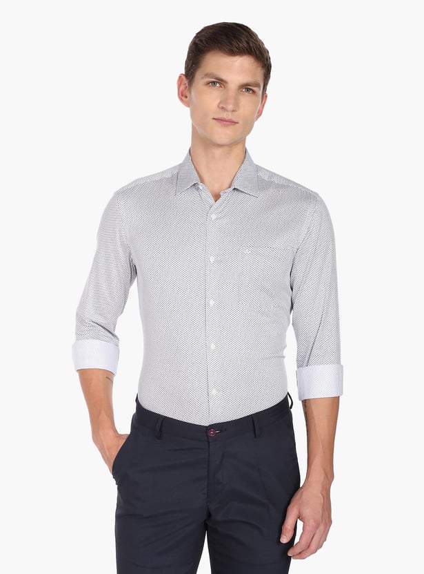 ARROW Men Printed Manhattan Formal Shirt (Slim)