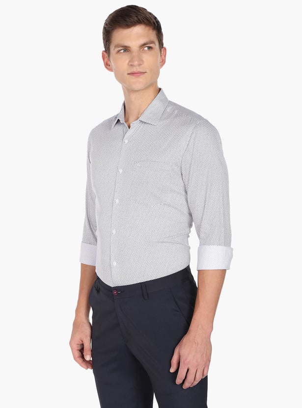 ARROW Men Printed Manhattan Formal Shirt (Slim)