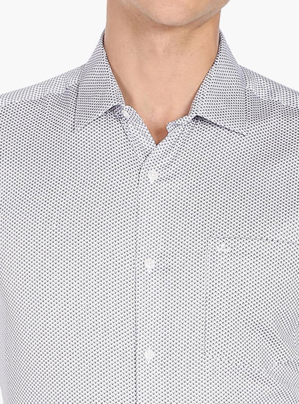 ARROW Men Printed Manhattan Formal Shirt (Slim)
