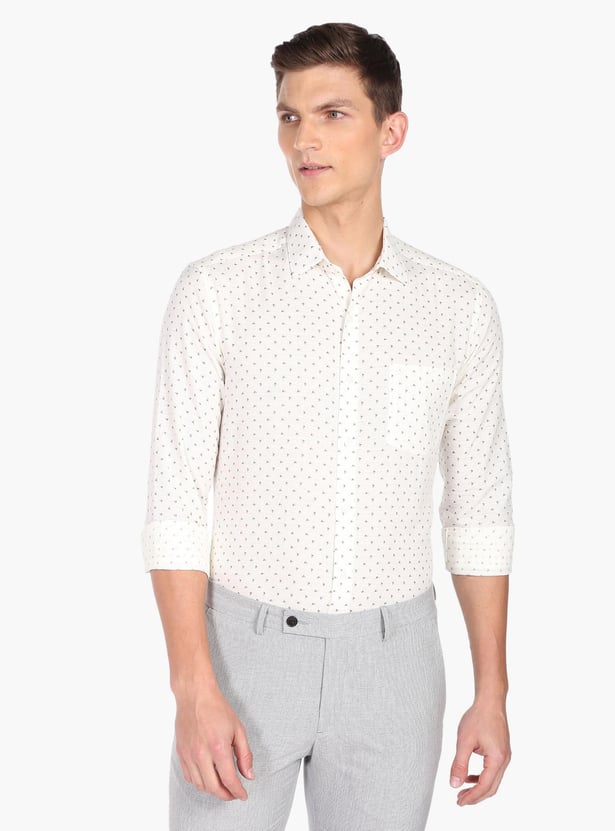 ARROW Men Printed Manhattan Formal Shirt (Slim)