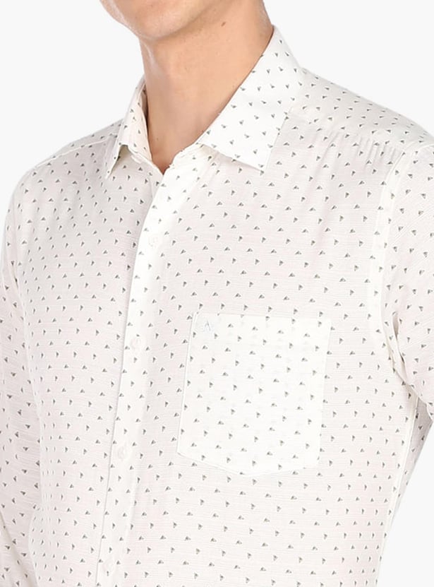 ARROW Men Printed Manhattan Formal Shirt (Slim)