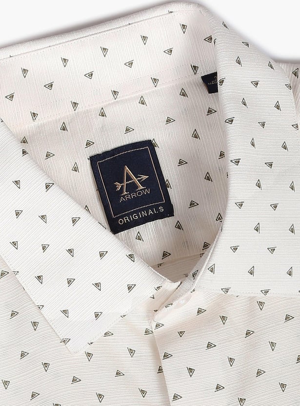ARROW Men Printed Manhattan Formal Shirt (Slim)