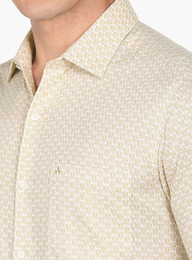 ARROW Men Printed Slim Fit Formal Shirt