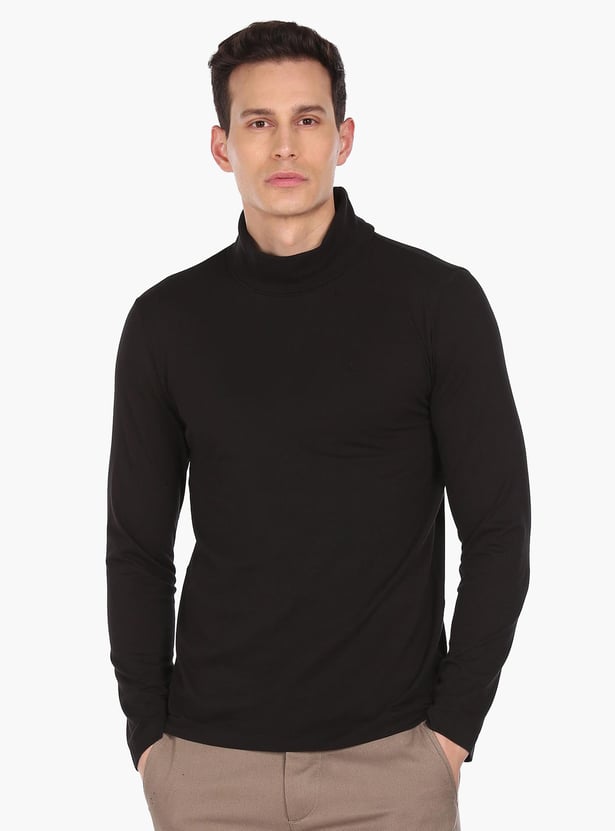 ARROW NEW YORK Men Solid Regular Fit T-Shirt