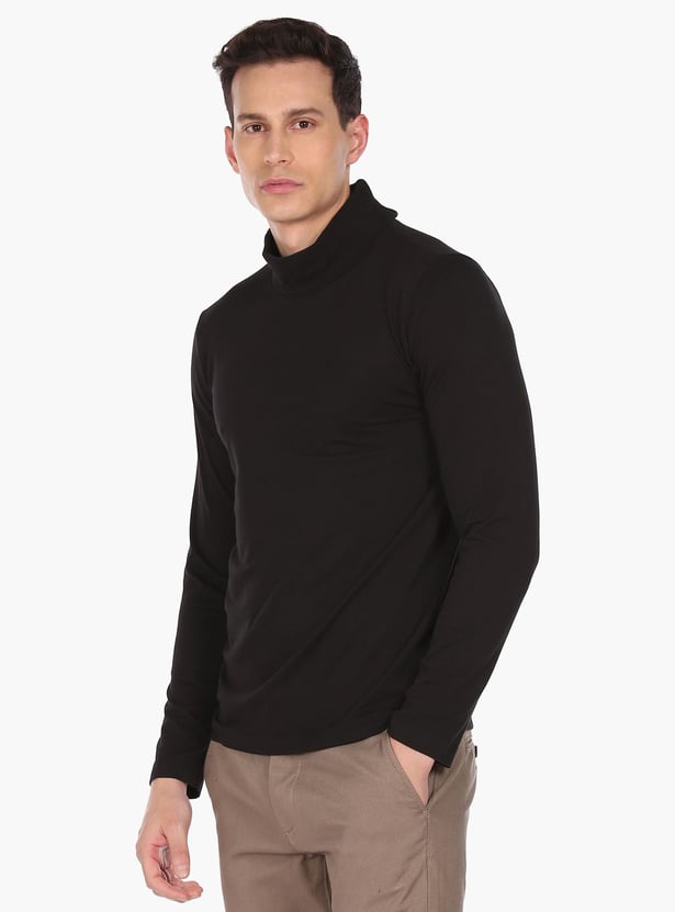 ARROW NEW YORK Men Solid Regular Fit T-Shirt