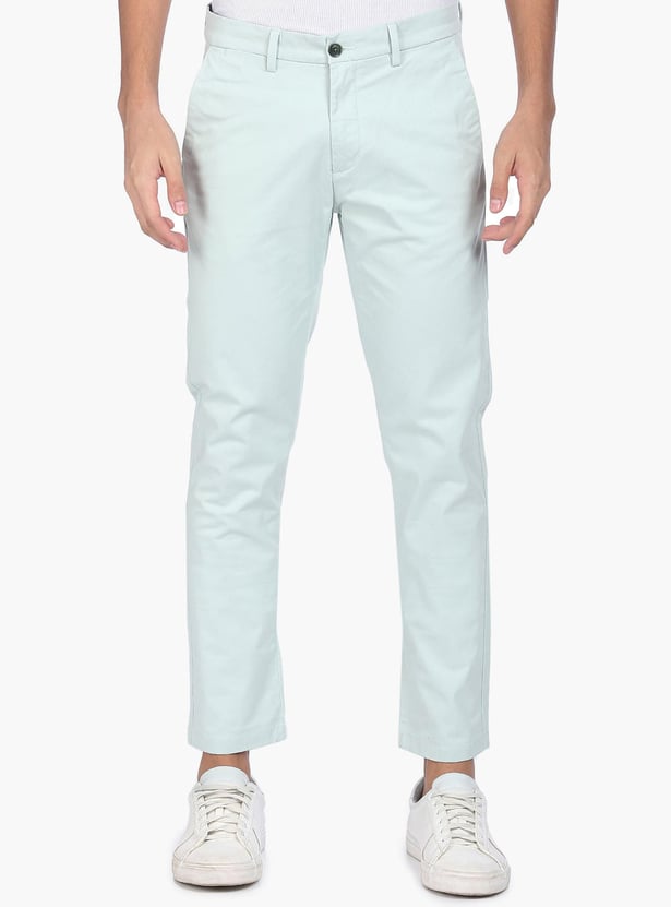 ARROW SPORT Men Mid Rise Solid Regular Fit Casual Trousers