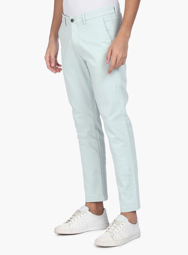 ARROW SPORT Men Mid Rise Solid Regular Fit Casual Trousers