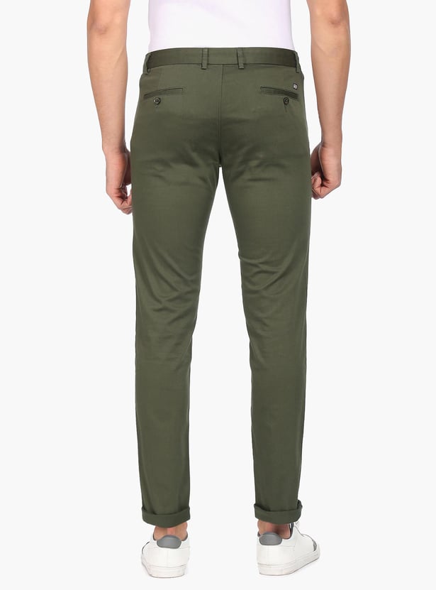 ARROW SPORT Men Solid Bronson Casual Trousers (Slim)