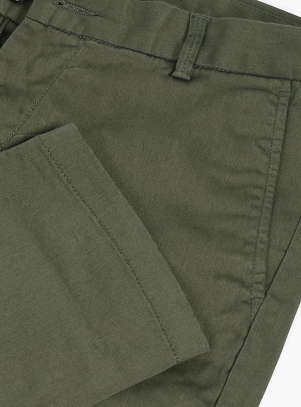 ARROW SPORT Men Solid Bronson Casual Trousers (Slim)