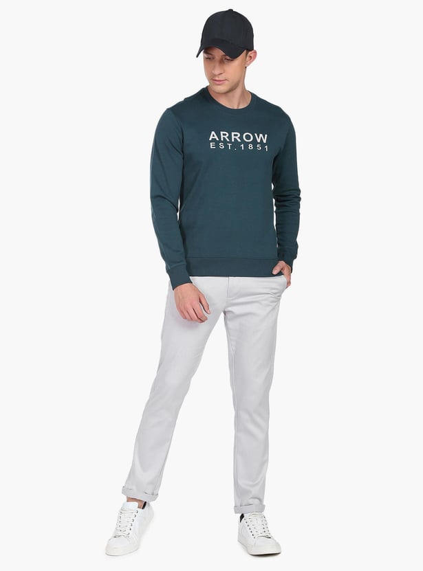 ARROW SPORT Men Solid Bronson Casual Trousers (Slim)