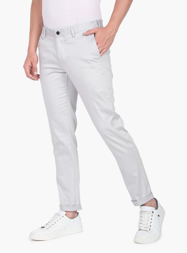ARROW SPORT Men Solid Bronson Casual Trousers (Slim)