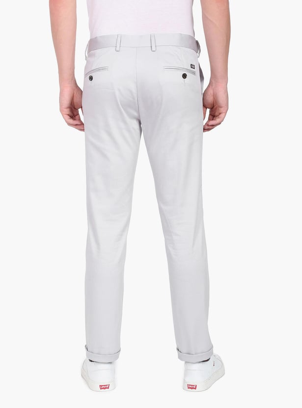 ARROW SPORT Men Solid Bronson Casual Trousers (Slim)