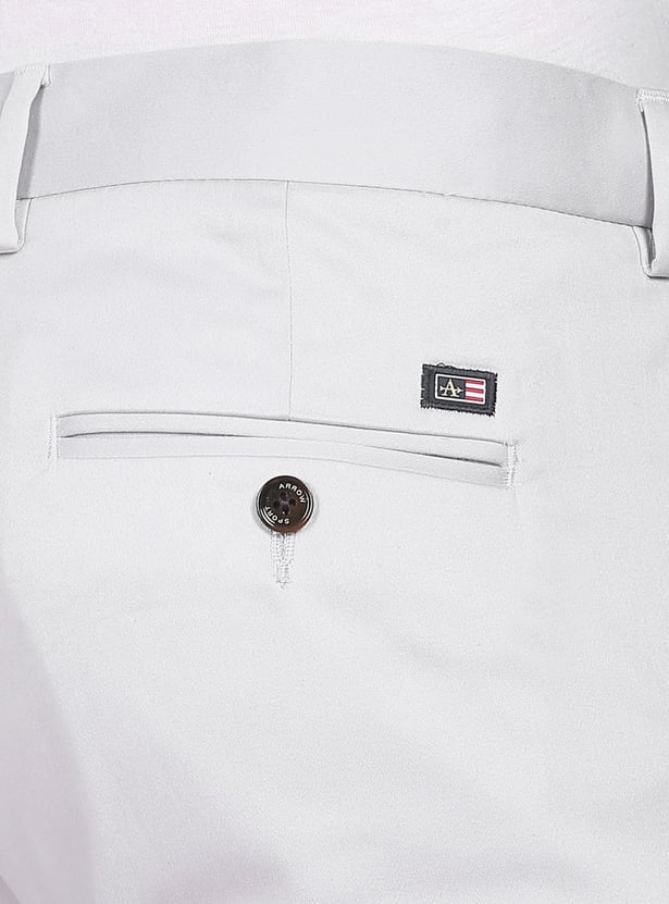 ARROW SPORT Men Solid Bronson Casual Trousers (Slim)