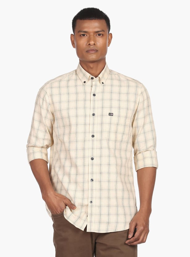 ARROW SPORT Men Checked Manhattan Casual Shirt (Slim)