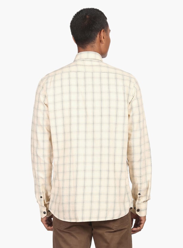 ARROW SPORT Men Checked Manhattan Casual Shirt (Slim)
