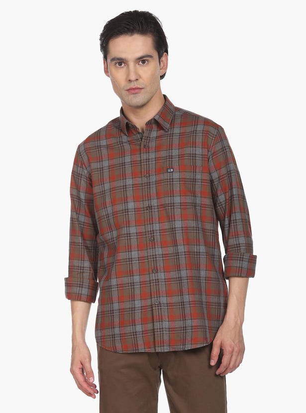 ARROW SPORT Men Checked Slim Fit Casual Shirt