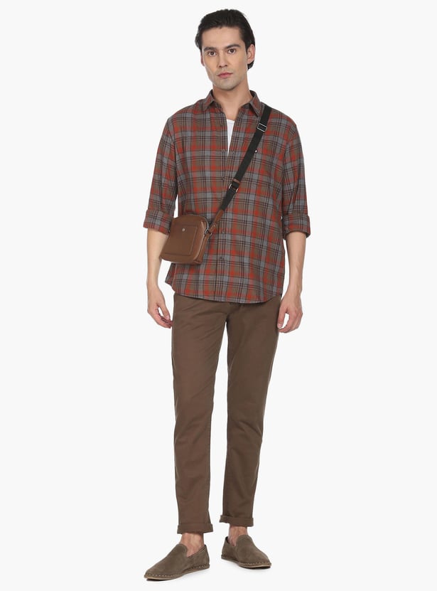 ARROW SPORT Men Checked Slim Fit Casual Shirt