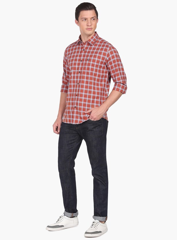 ARROW SPORT Men Tartan Checked Manhattan Casual Shirt (Slim Fit)