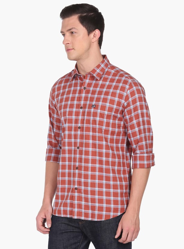 ARROW SPORT Men Tartan Checked Manhattan Casual Shirt (Slim Fit)