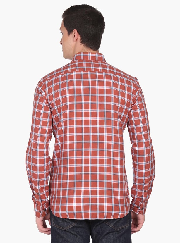 ARROW SPORT Men Tartan Checked Manhattan Casual Shirt (Slim Fit)