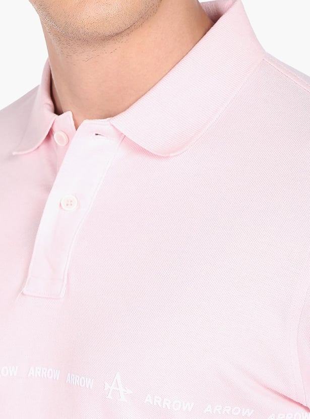 ARROW SPORT Men Solid Regular Fit Pique Polo T-shirt