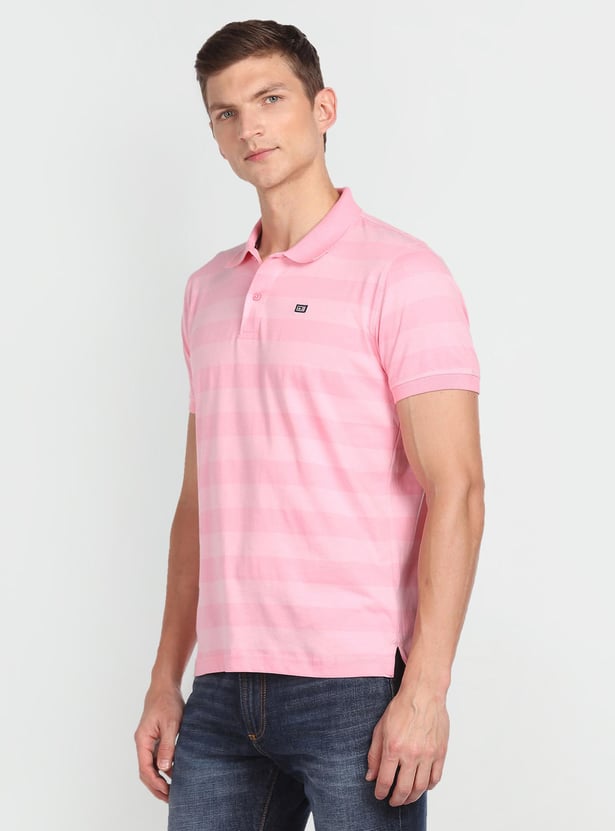 ARROW SPORT Men Striped Regular Fit Polo T-shirt