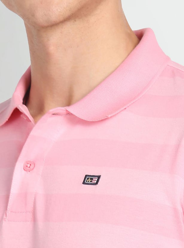 ARROW SPORT Men Striped Regular Fit Polo T-shirt