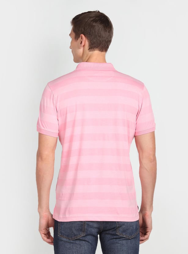 ARROW SPORT Men Striped Regular Fit Polo T-shirt