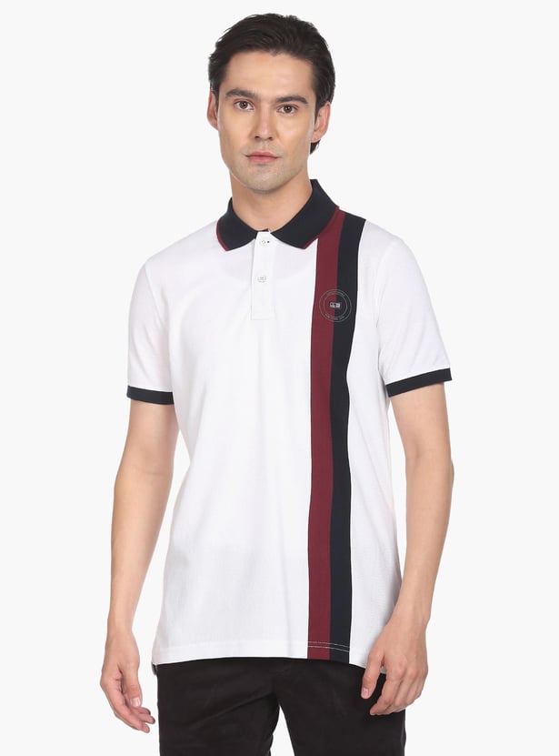 ARROW SPORT Men Striped Regular Fit Polo T-shirt