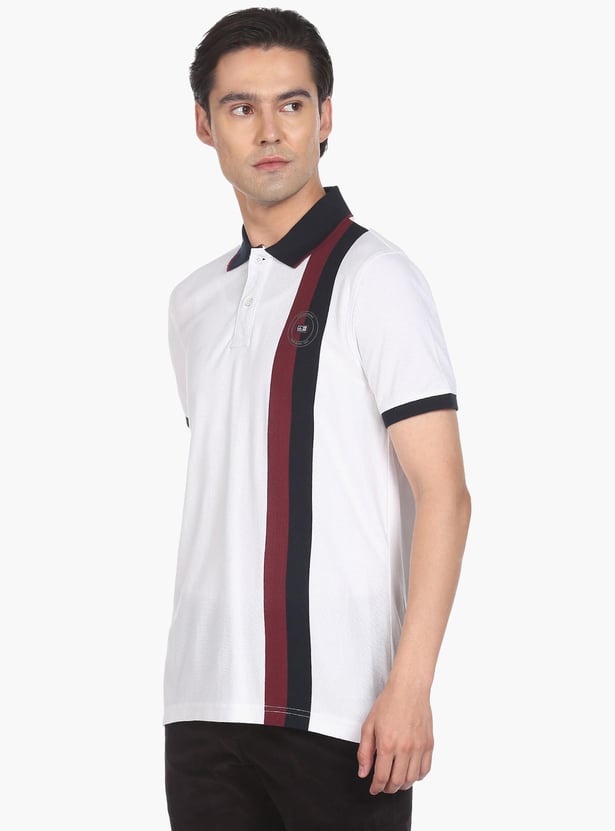 ARROW SPORT Men Striped Regular Fit Polo T-shirt