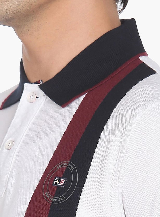 ARROW SPORT Men Striped Regular Fit Polo T-shirt