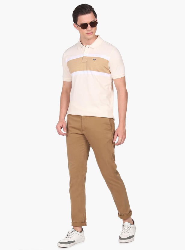 ARROW SPORT Men Striped Regular Fit Polo T-shirt