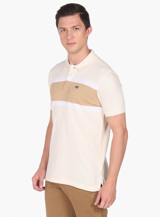 ARROW SPORT Men Striped Regular Fit Polo T-shirt