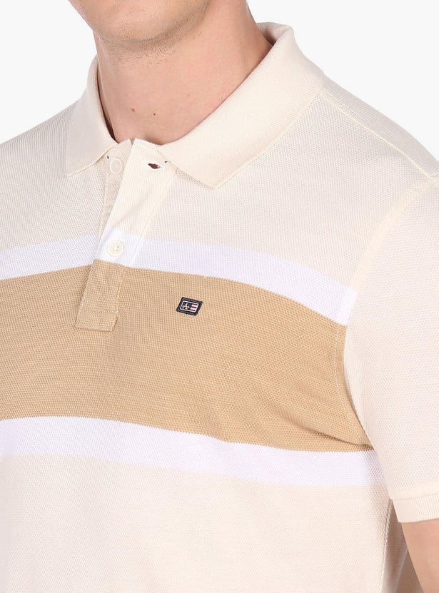 ARROW SPORT Men Striped Regular Fit Polo T-shirt