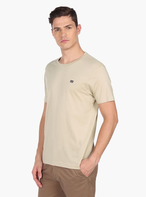 ARROW SPORT Men Solid Regular Fit T-shirt