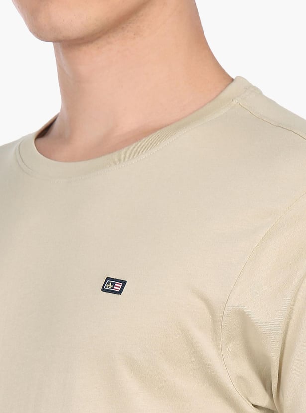 ARROW SPORT Men Solid Regular Fit T-shirt