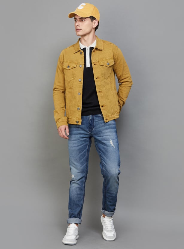 Buy JACK JONES Men Solid Regular Fit Denim Jacket from JACK