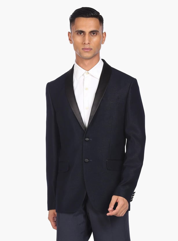 ARROW Men Solid Single Breasted Blazer